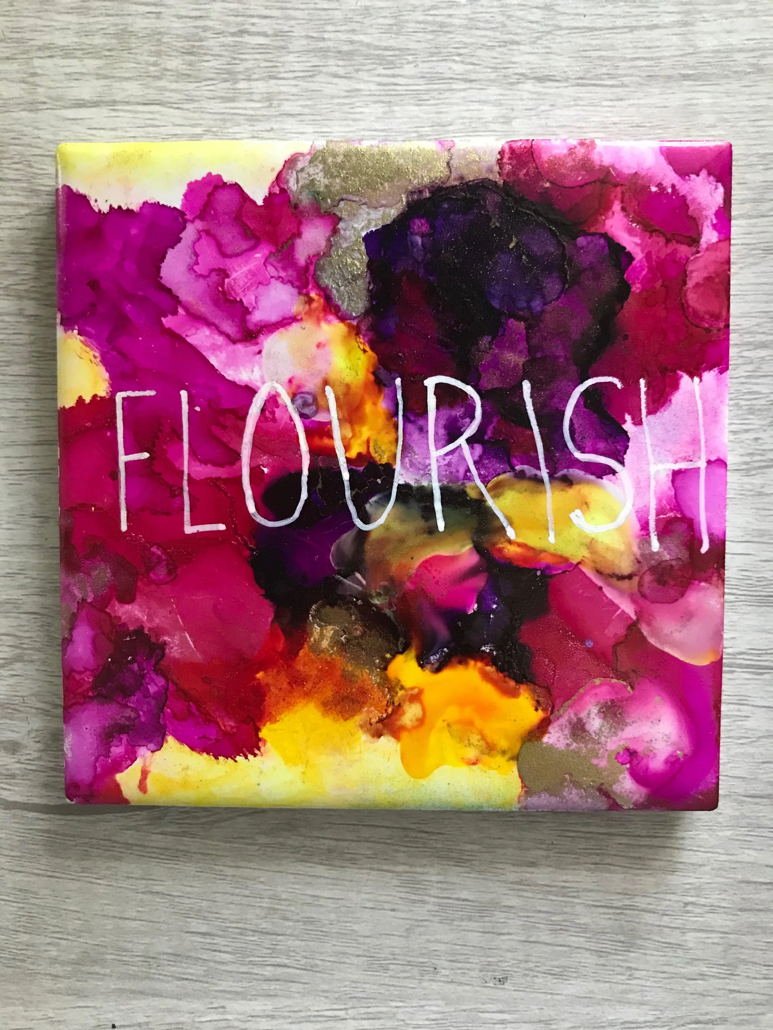 "Flourish" 4x4" ceramic tile, for sale&nbsp;
